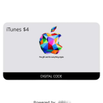بطاقة هدايا $4 iTunes