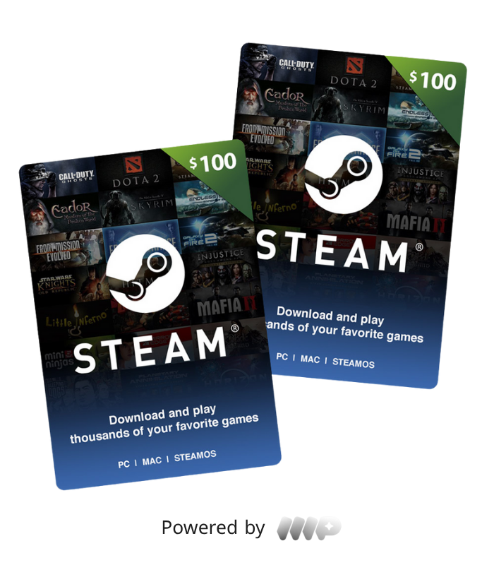 بطاقة Steam 100$