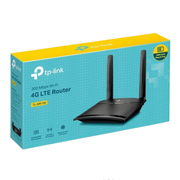 TP-Link 4G LTE Router TL-MR100 300 Mbps Wireless