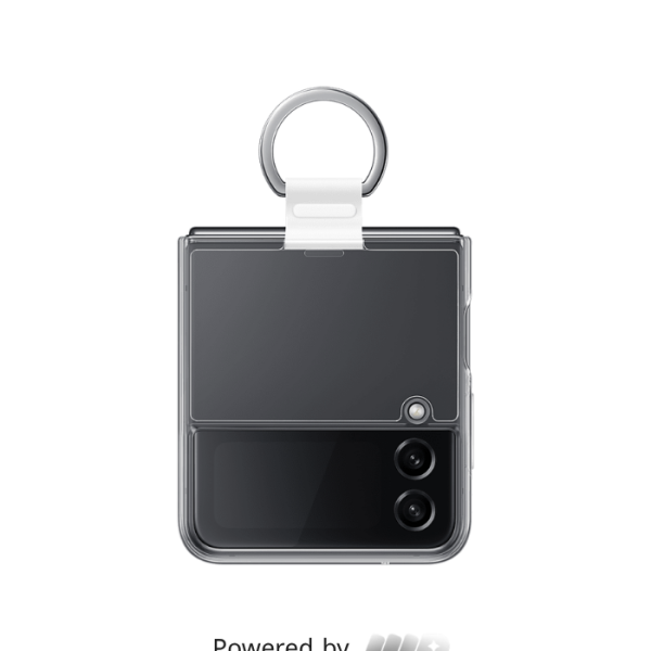 Galaxy Z Flip4 Clear Cover with Ring