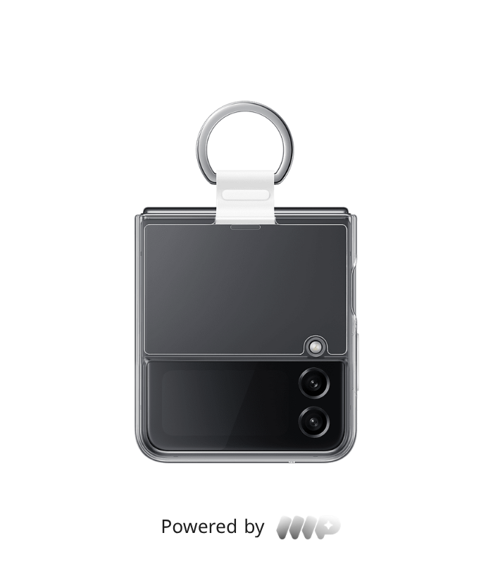 Galaxy Z Flip4 Clear Cover with Ring